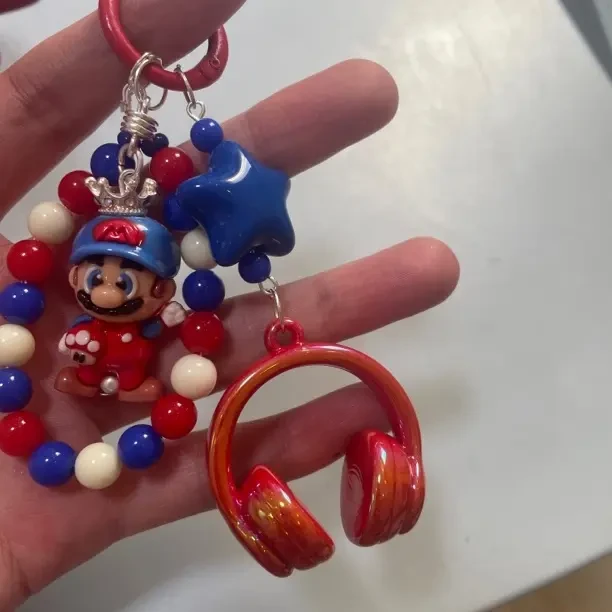超级玛丽小娃娃手机链