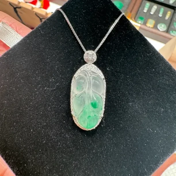 冰底飘绿小精品叶子