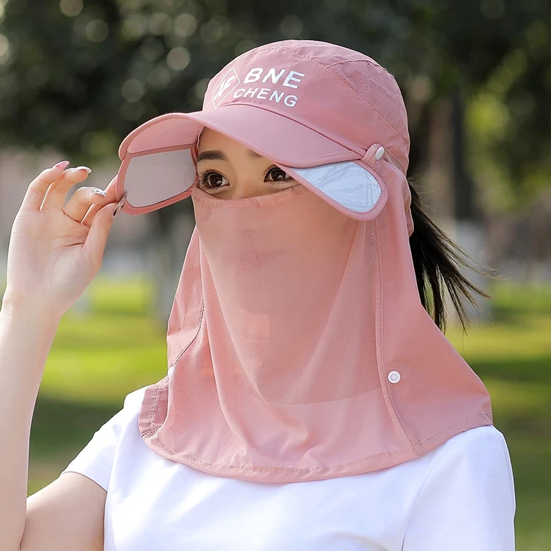 【爆款热销】男女户外防晒帽护颈防紫外线太阳帽出游骑行帽子-W1