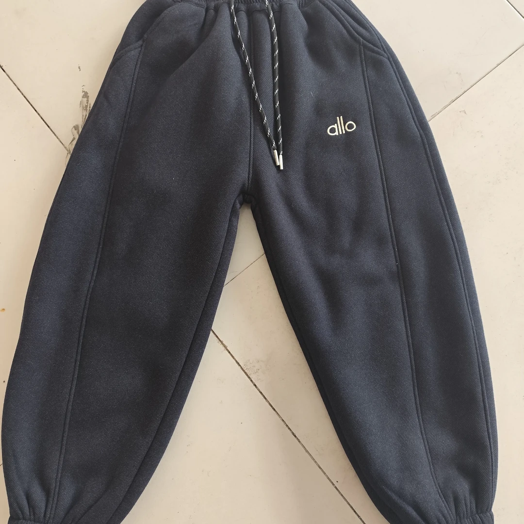 加厚羊羔绒抗寒儿童冬季休闲长裤男童加绒裤子12岁牛仔裤