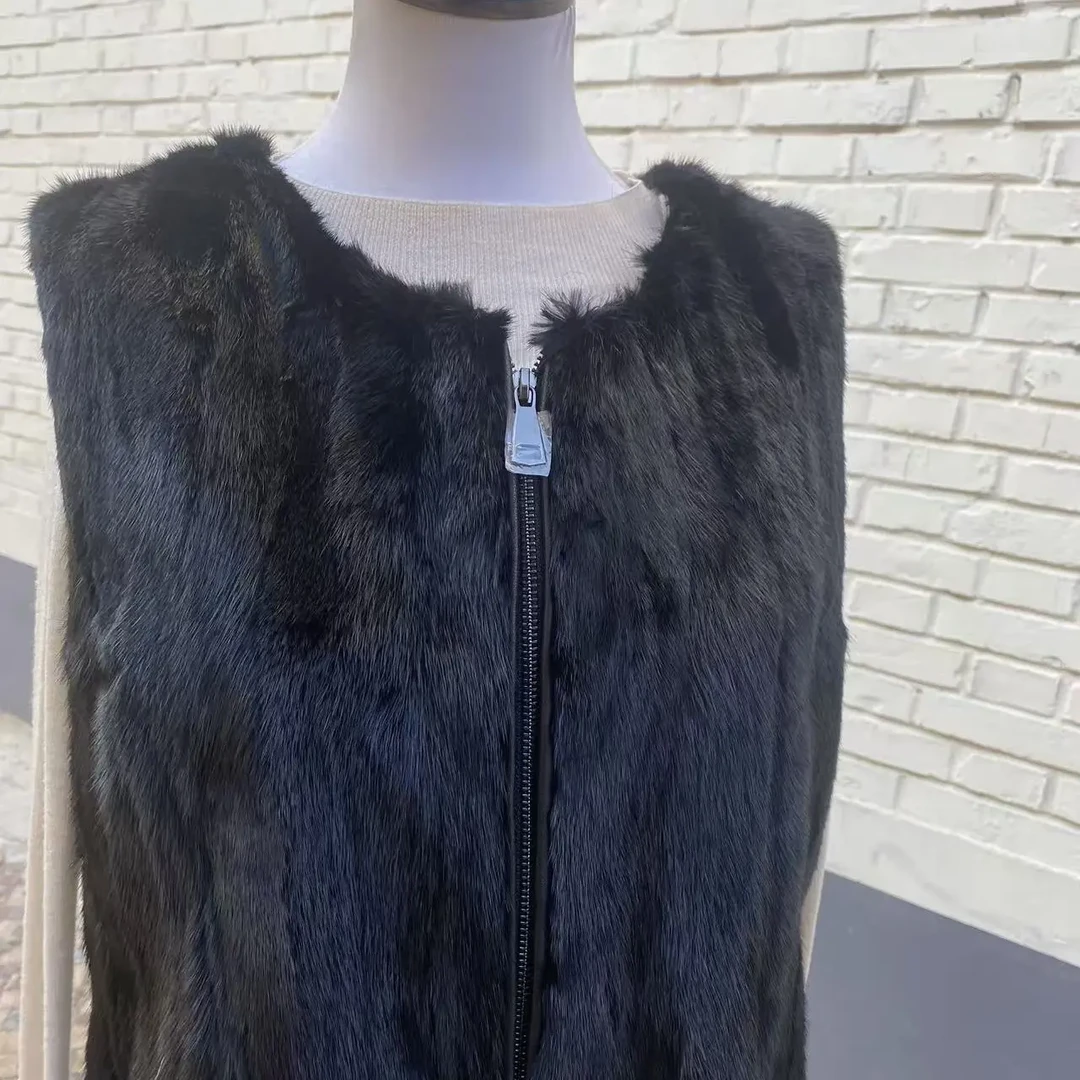 新款拼接马甲外套立领女同款