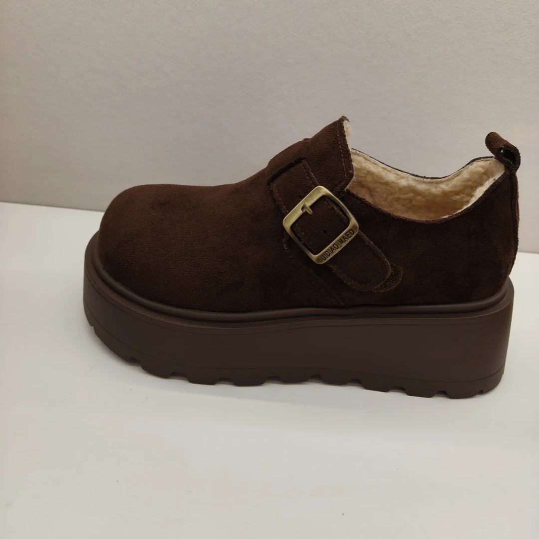 超厚绒软底软面厚底一脚蹬百搭经典勃肯鞋