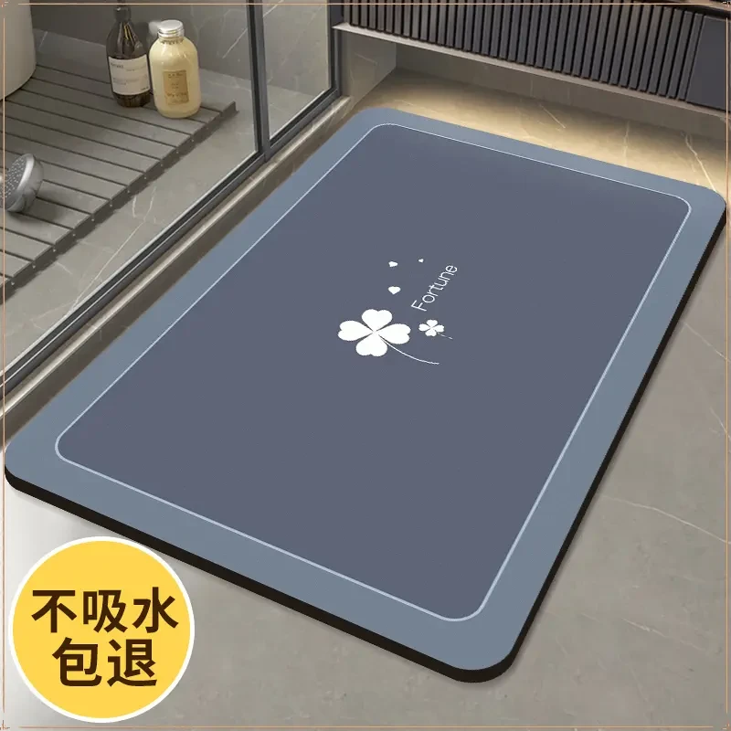 硅藻泥吸水垫入户门高档速干脚垫卫生间地垫厨房入户门主卧防滑垫