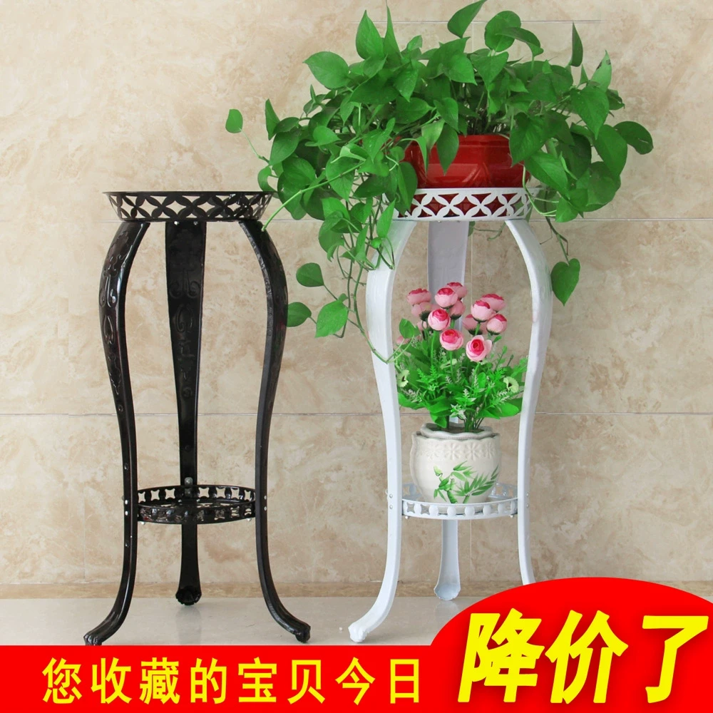 大盆绿萝花架置物架客厅简约现代放花盆的爬藤室内花架子铁艺欧