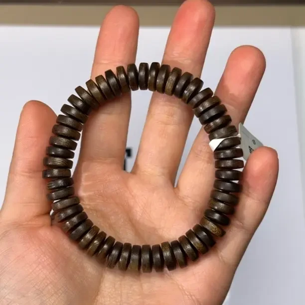 沉香达拉干10mm片珠单圈手串沉水级