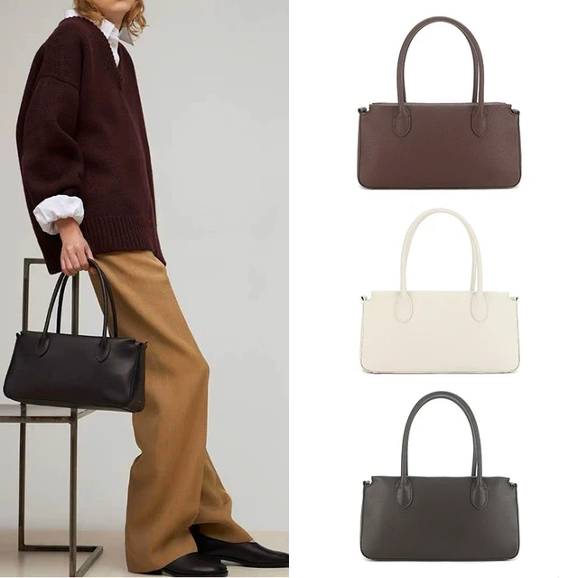 肯豆同款The/包手提包E/W Top Handle真皮腋下包牛皮复古单肩包