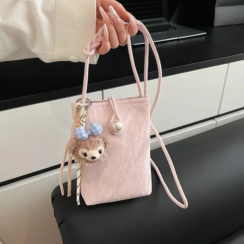 洋气可爱手机包斜挎女2025新款小众高级感夏天轻便散步手机小挎包