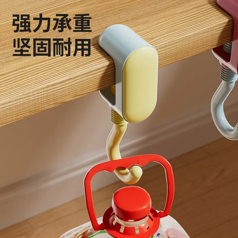 时尚新款学生课桌书包挂钩免打孔可旋转开学必备强力承重挂书桌