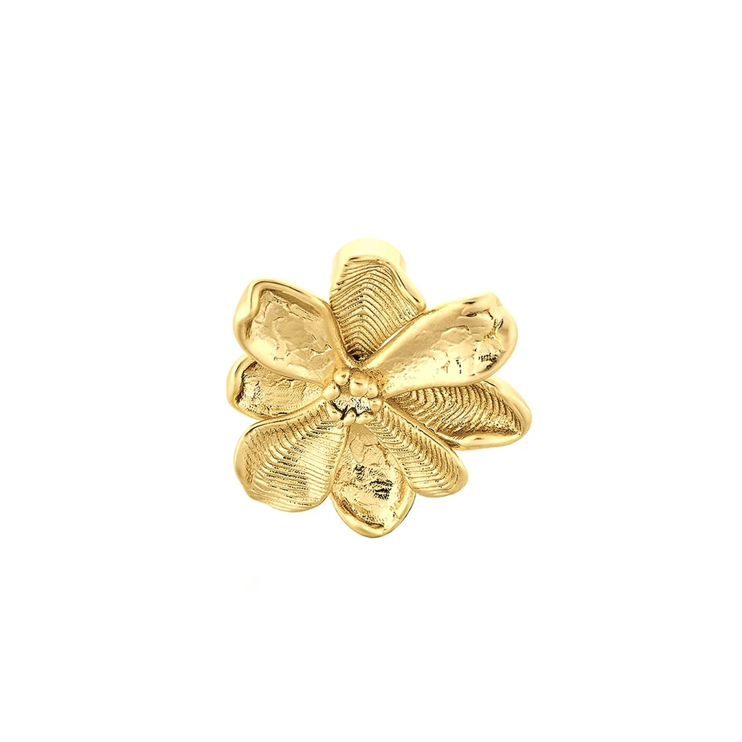 铁合金大理石耳饰 COTEMP设计师品牌花朵耳钉DSC买手店BY5C16043