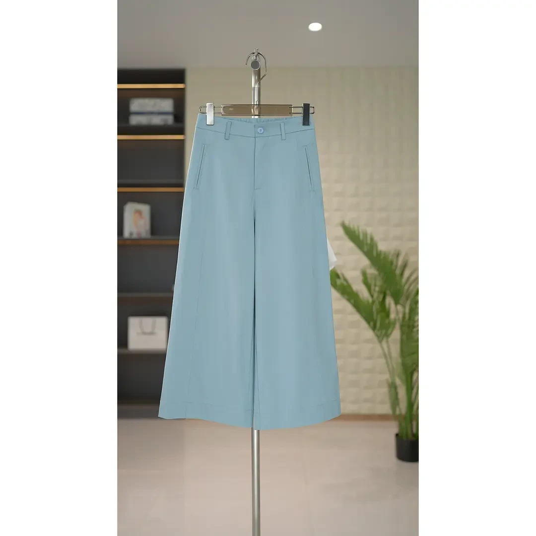 【认准正版】夏季新款简约百搭高腰八分裤K85171