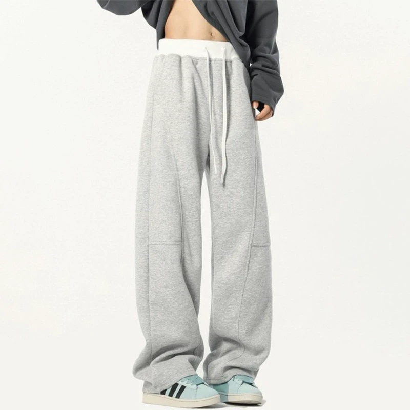 【11119包邮】2025春季新款港风青少年学生潮牌卫裤弯刀休闲裤子