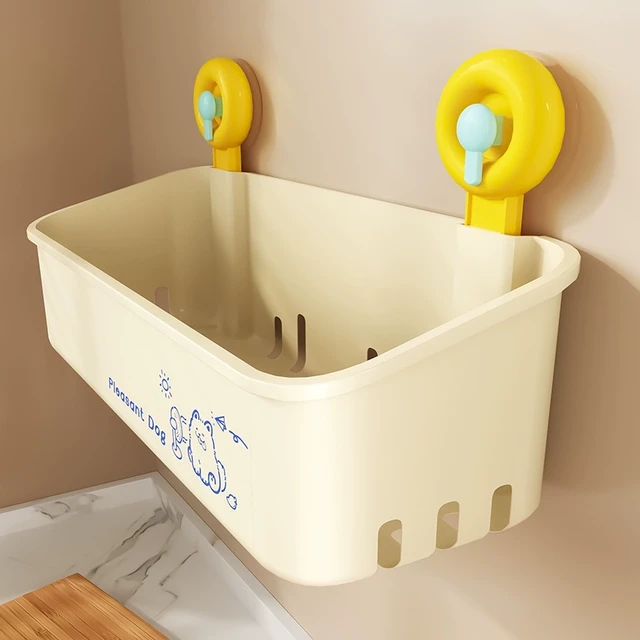 多巴胺厨房葱姜蒜收纳盒吸盘置物架壁挂生姜大蒜收纳神器免打孔筐