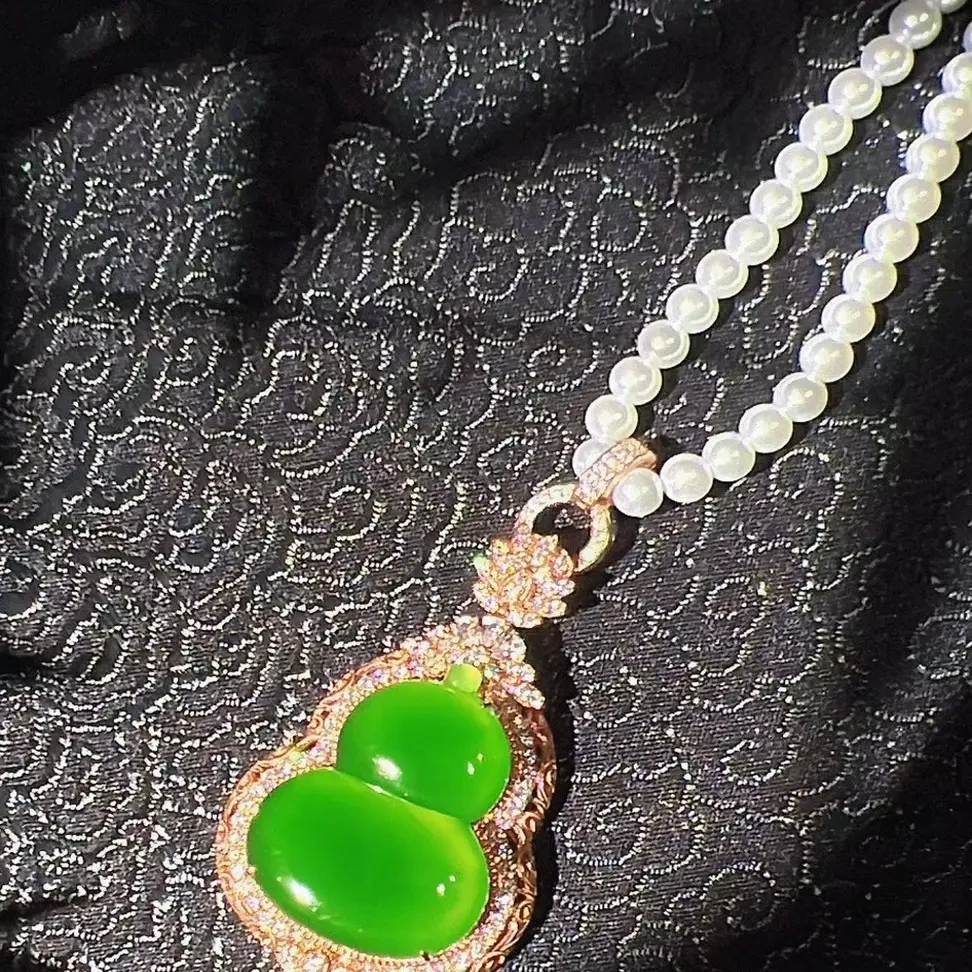 满绿福禄葫芦时尚珠宝饰品生日礼物爆款