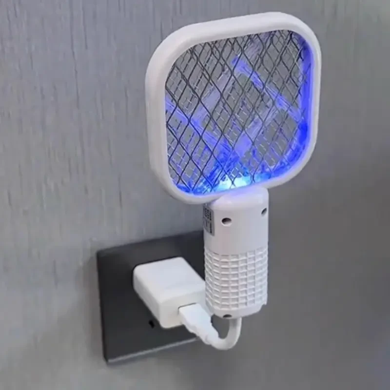【一秒灭蚊】家用usb紫光灭蚊灯电蚊拍诱杀灭蚊户外野餐充电二合一