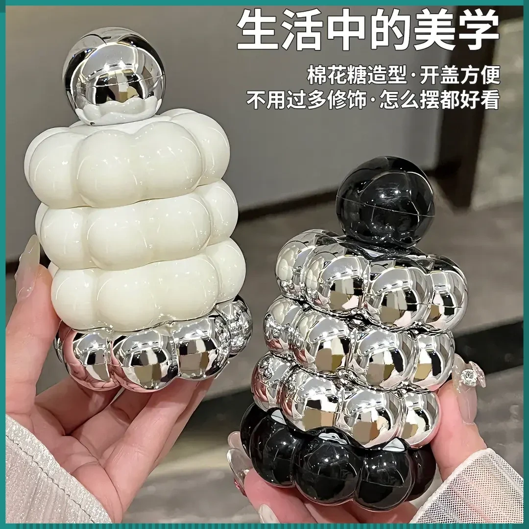 创意牙签盒家用客厅高档个性收纳筒牙签罐高颜值棉签牙线盒子D204