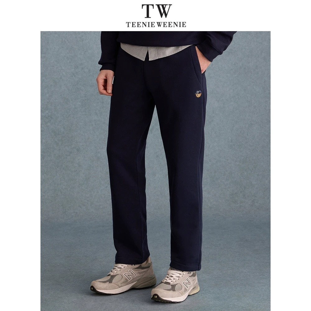 TeenieWeenie小熊男装2025春季新款宽松休闲直筒裤TNMT2511E1K
