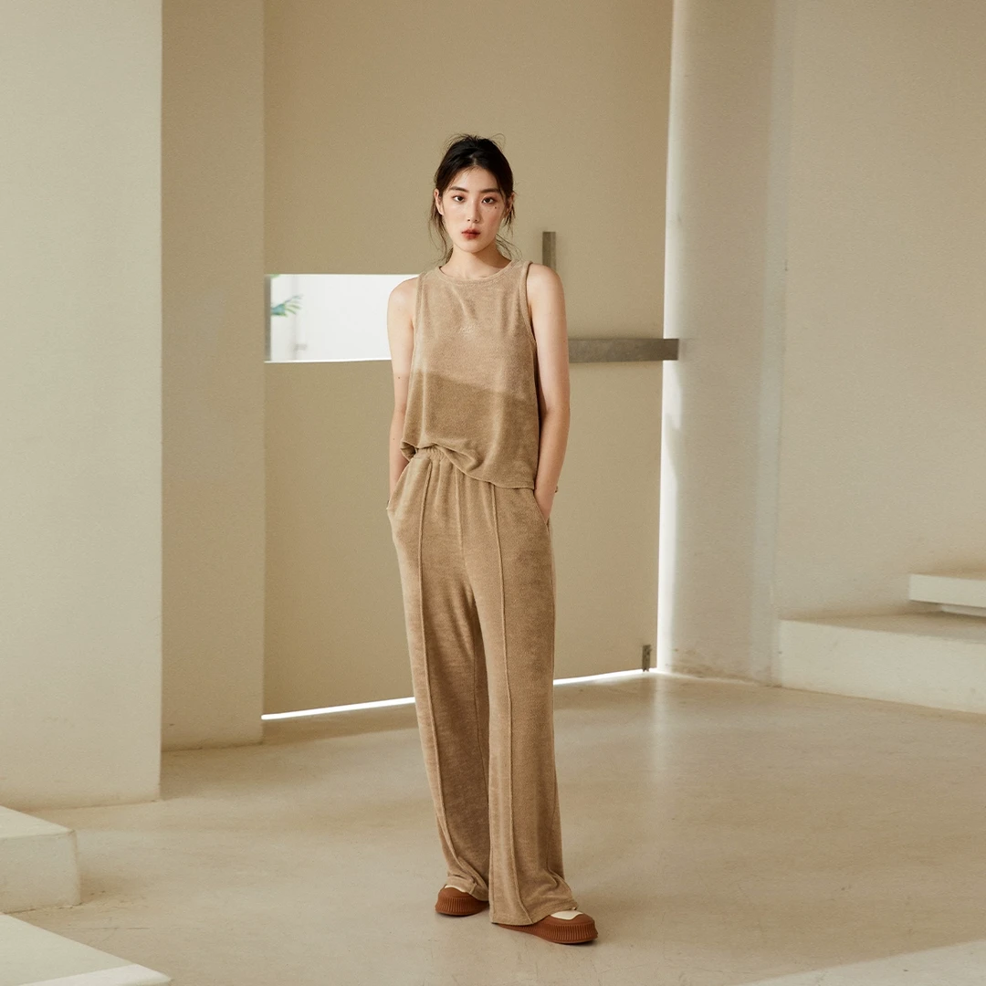 JGGU黑标无袖背心阔腿裤套装高级感减龄洋气两件套JGTM202207053