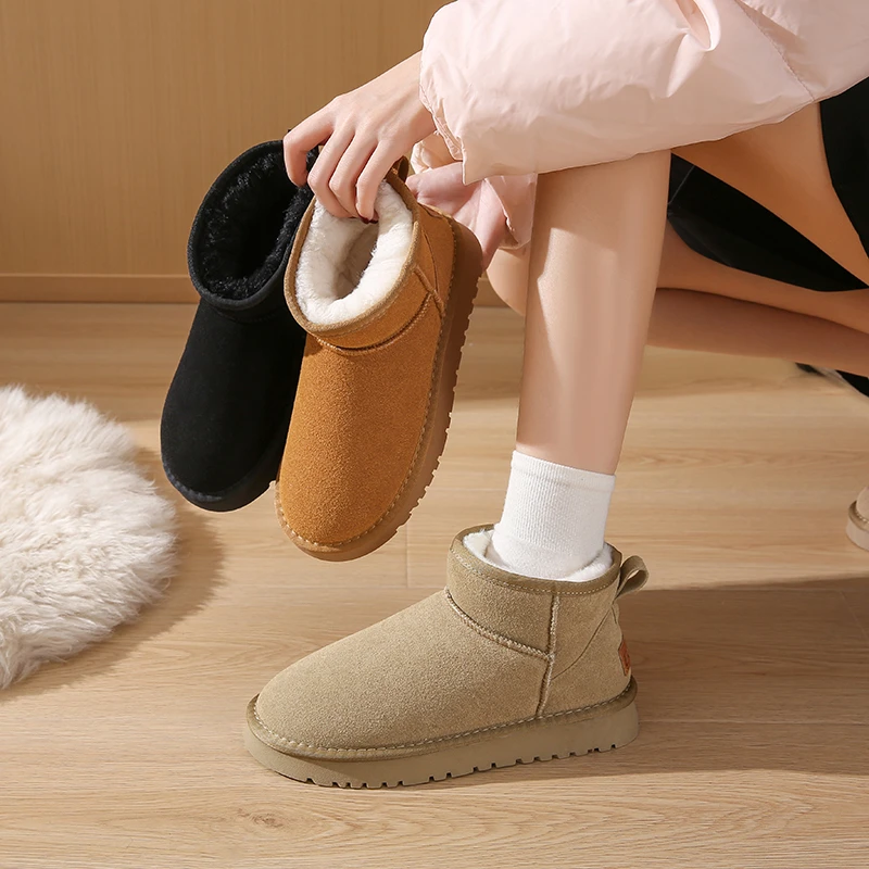 [米亚]雪地靴加厚男女同款2024年冬季新款加绒防滑时尚雪地靴