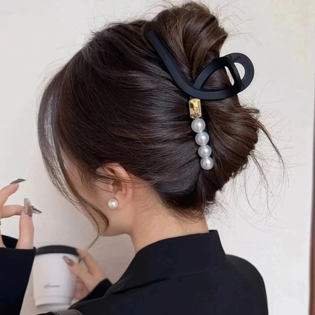 百搭发夹头饰简约鲨鱼夹时尚轻奢抓夹发饰8807