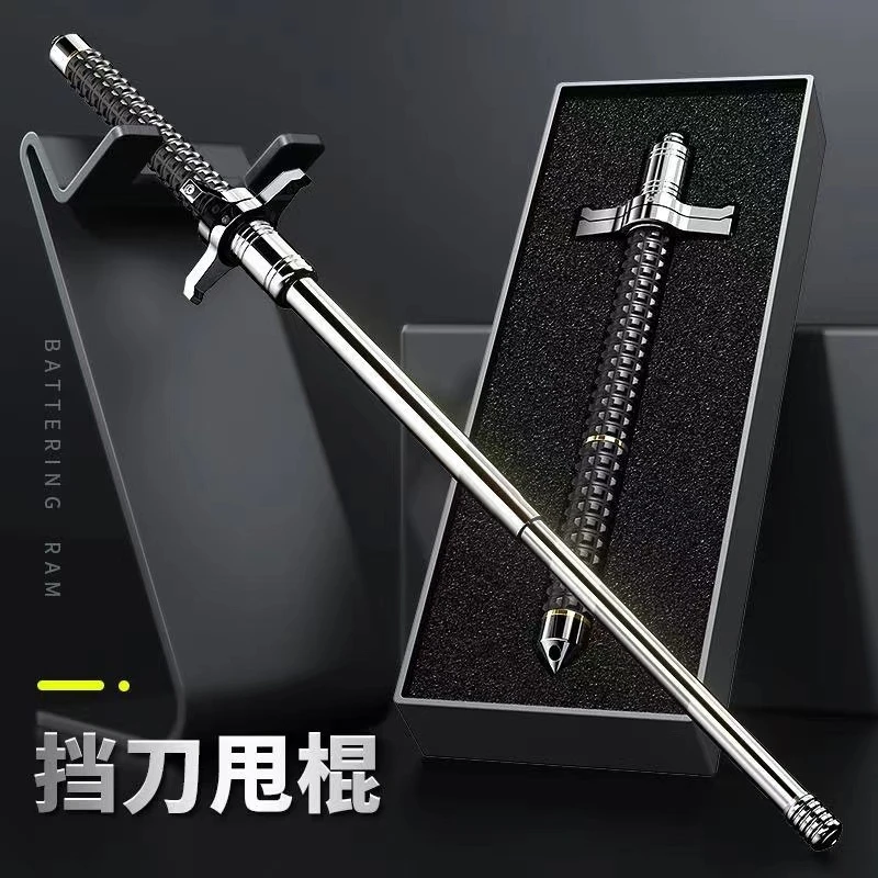 全钢三节棍甩棍合法防身武器车载破窗伸缩棍合金钢结实耐用加粗