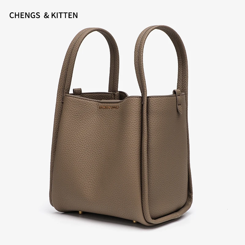 CHENGS & KITTEN 中号菜篮子手提单肩斜挎质感 19*17*20cm