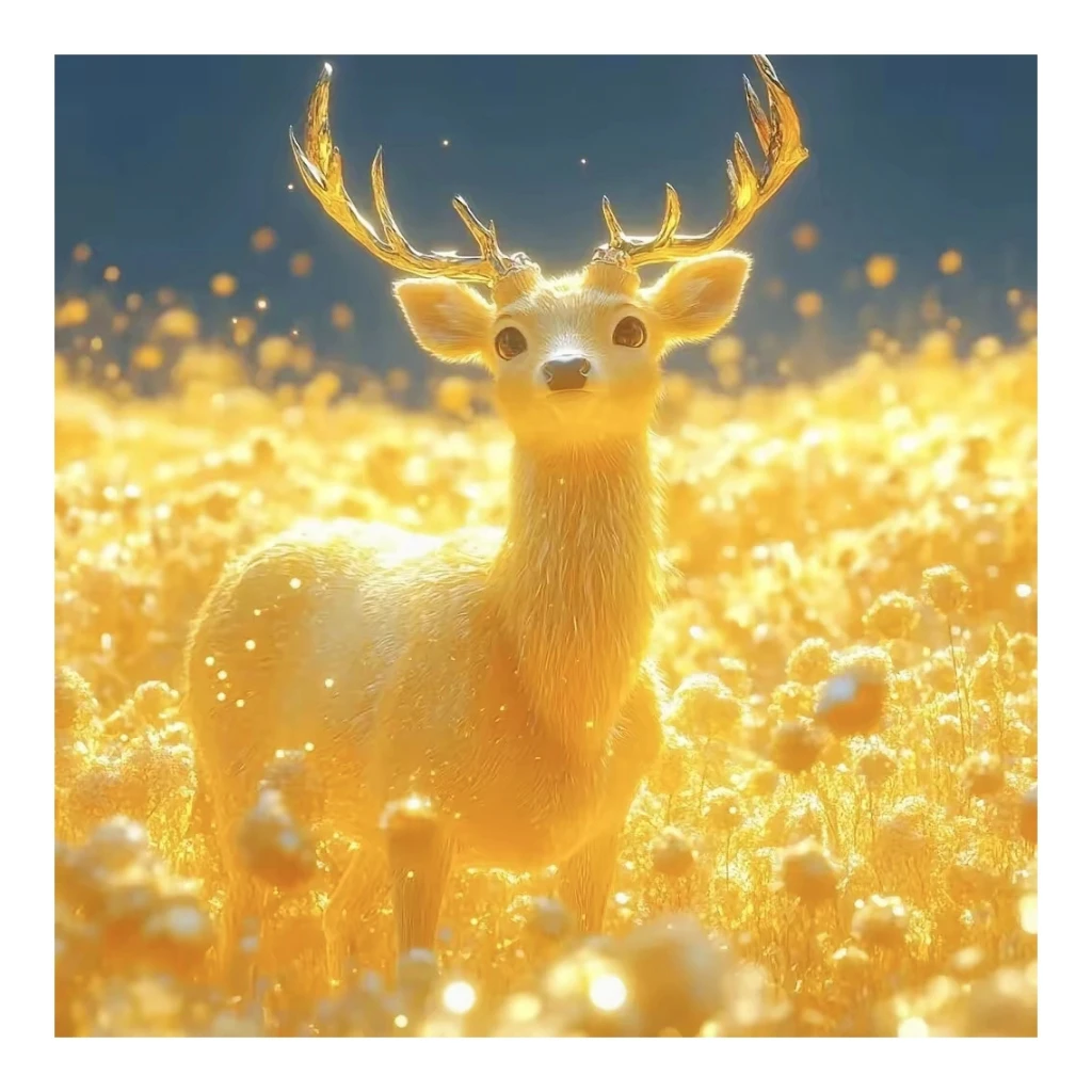 DMC十字绣-财运亨通金鹿