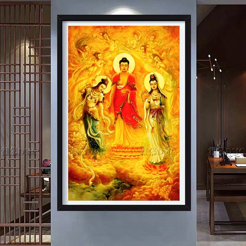 法国DMC十字绣-西方三圣飞天订制慎拍