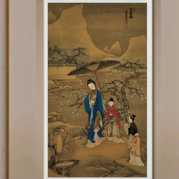 法国DMC十字绣-冷枚《雪艳图》