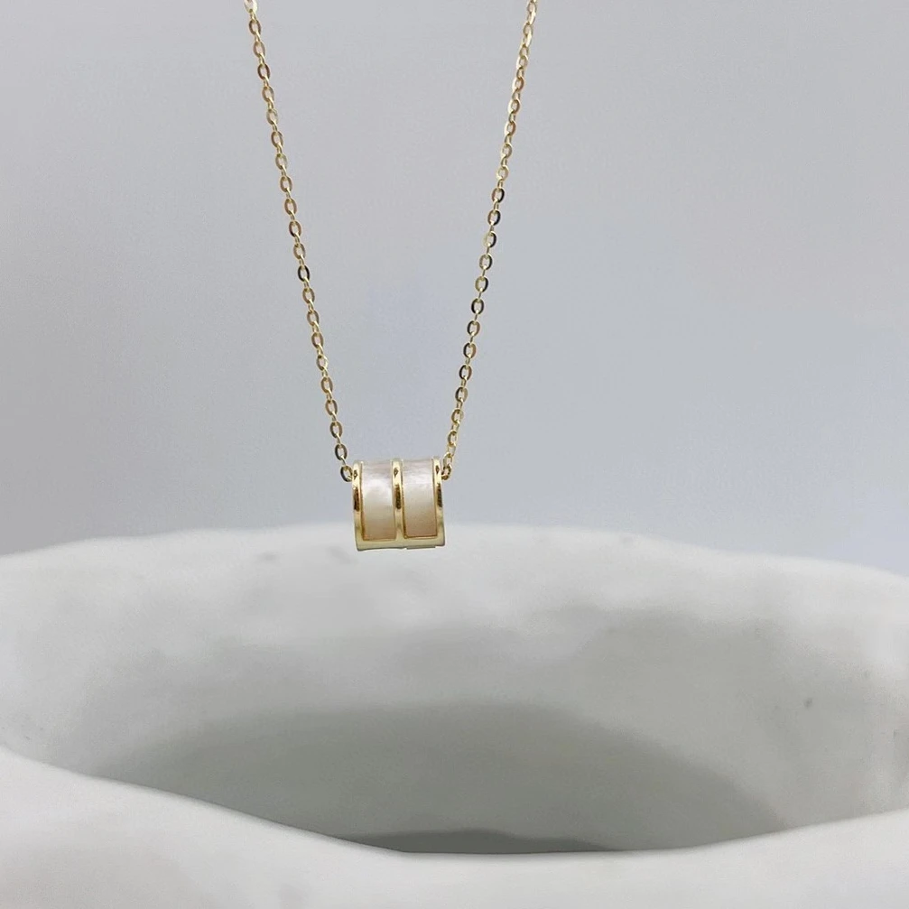 坠链均925银 【小蛮腰】海贝轻奢气质简约精致锁骨链04308