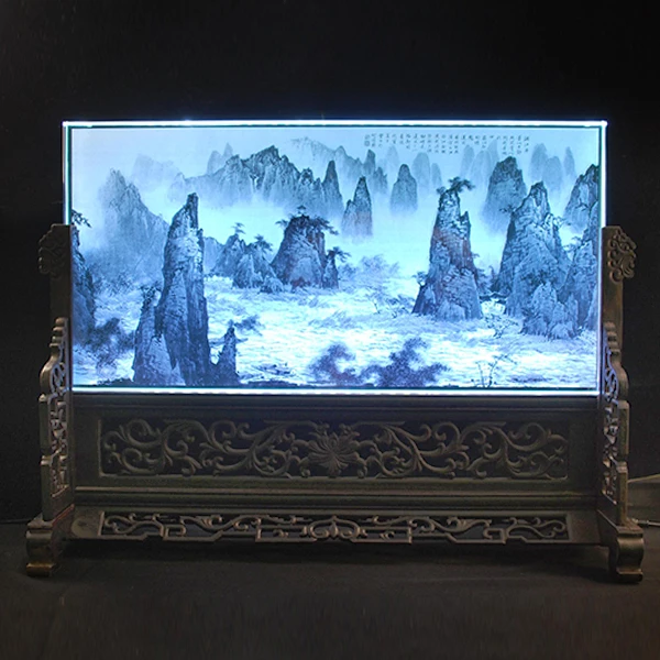 屏风摆件 | 漓江山水、八骏图 可定制款