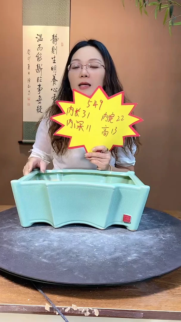 【闪购商品】陶瓷20CM（含）-50CM（不含）549绿色