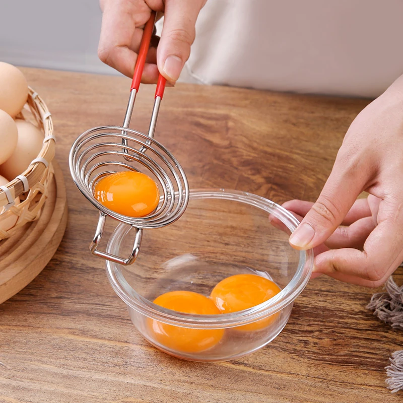 蛋黄分离器304不锈钢蛋清液过滤烘焙工具婴儿辅食漏鸡蛋白分隔器