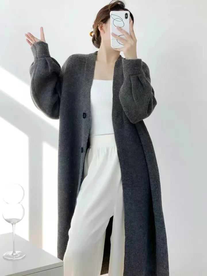 (好大一件）毛衣长款时尚百搭外套