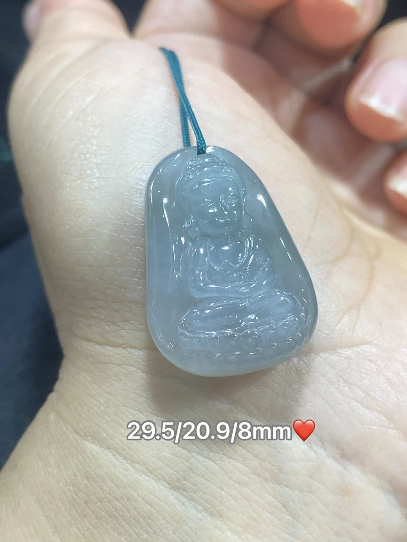 缅甸翡翠A货冰润宝宝佛吊坠挂件项链厚装种水男女精雕证书包邮