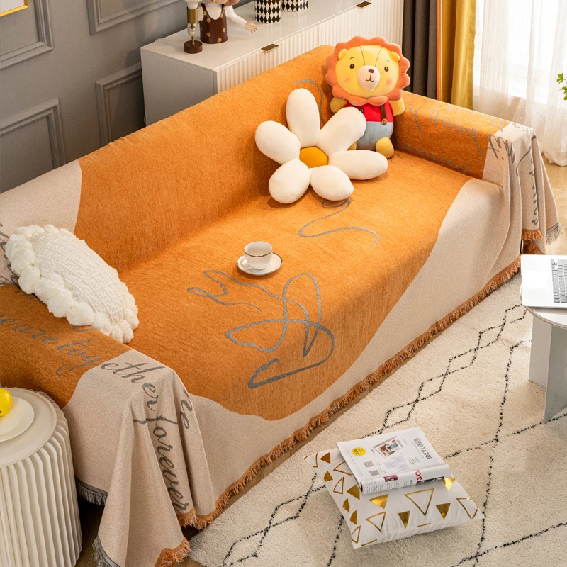 防猫抓沙发巾全包新款垫简约现代沙发套罩四季通用ins风盖布高档