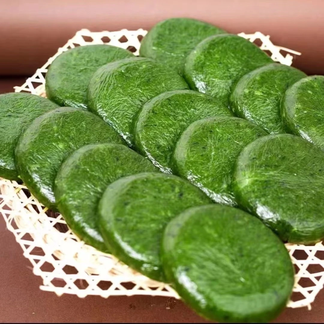 艾草糍粑新鲜艾叶粑无馅原味特产蒿子粿糕饼手工糯米面食常温保存