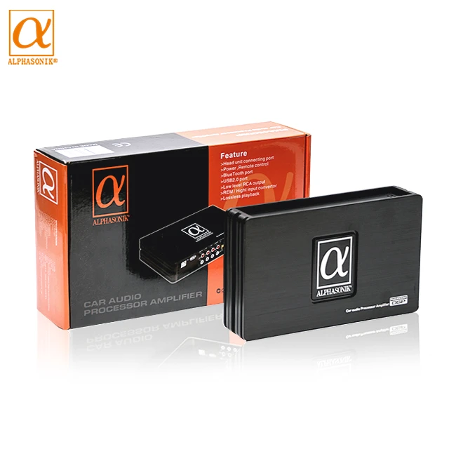 阿尔法车载DSP功放6路数字音频处理器专车专用，无损安装，蓝牙连接