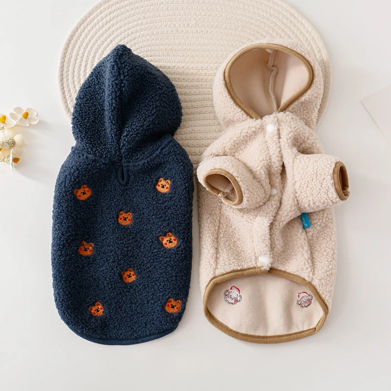 秋冬保暖宠物棉衣羊羔绒外套泰迪比熊雪纳瑞小型犬猫咪狗狗衣服