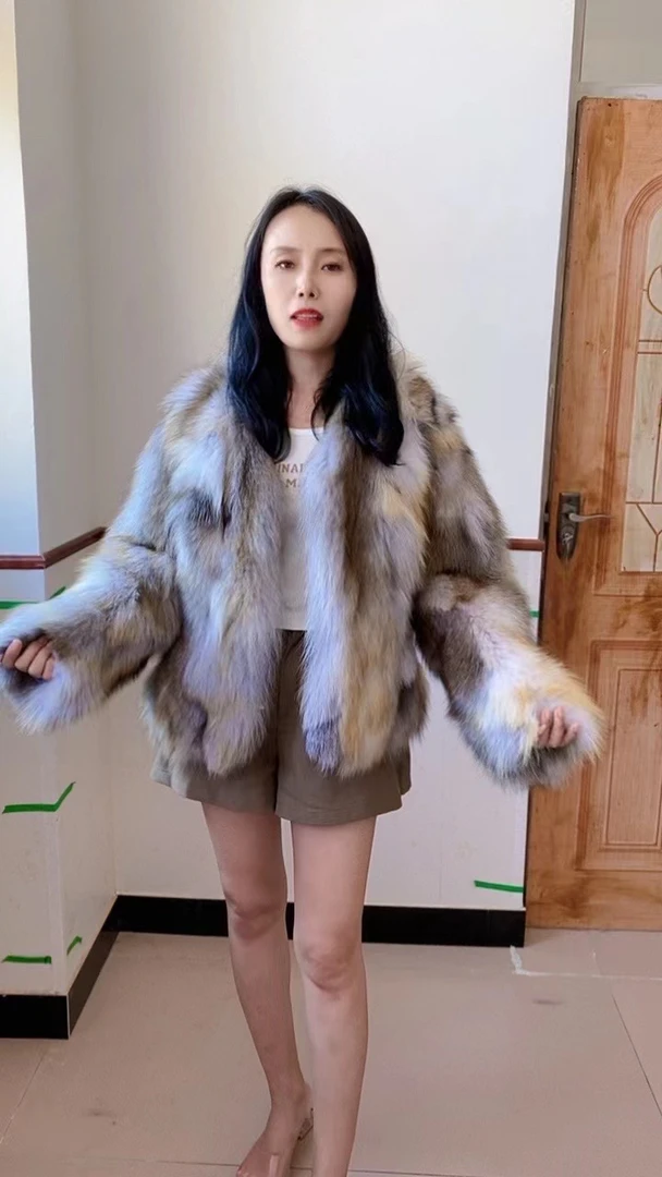 2024新款新颜色狐狸毛外套百搭