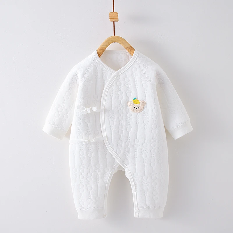婴幼儿秋冬三层保暖蝴蝶衣无骨加厚夹棉宝宝
