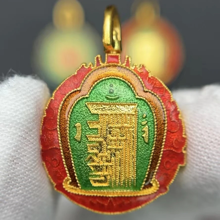 【壹芳珠宝】足金烧蓝坛城（定制不做退换，慎拍！！）