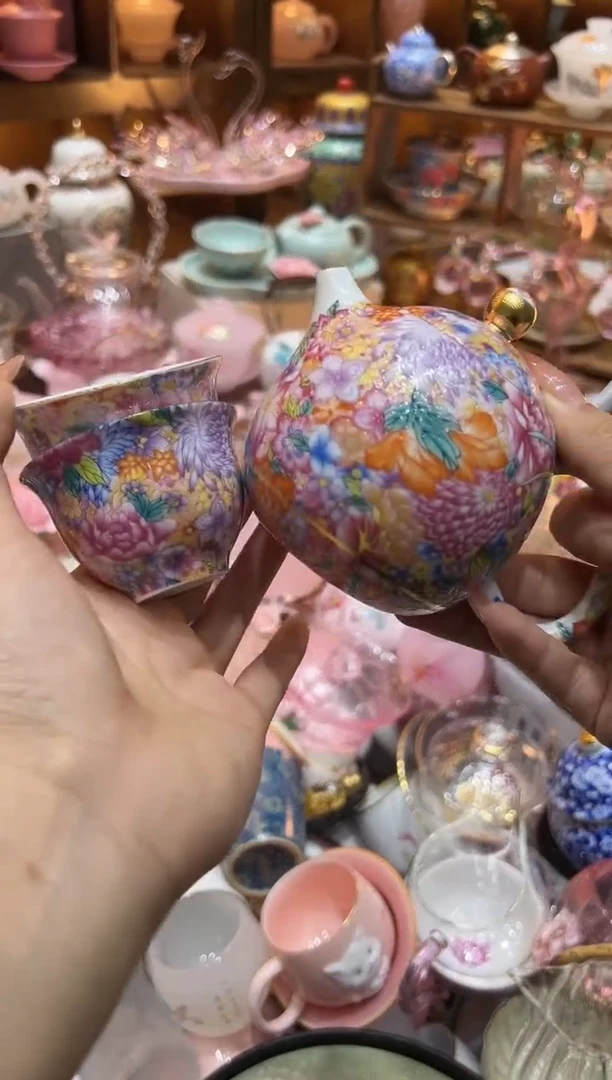 【闪购商品】1万花壶+两个杯子