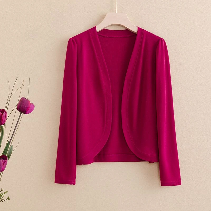 纯色气质百搭开衫外套