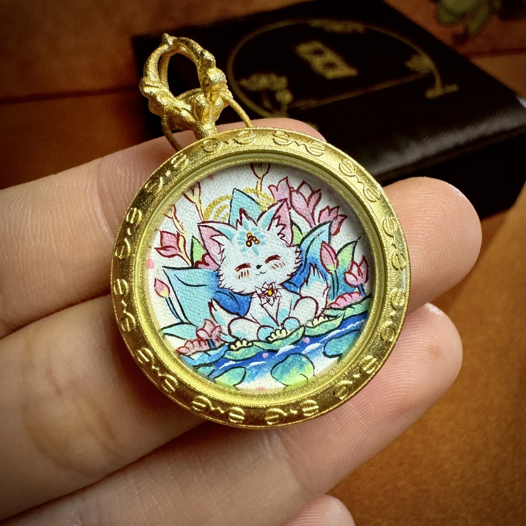 古祥非遗手绘唐卡狐狐超可爱 2.0