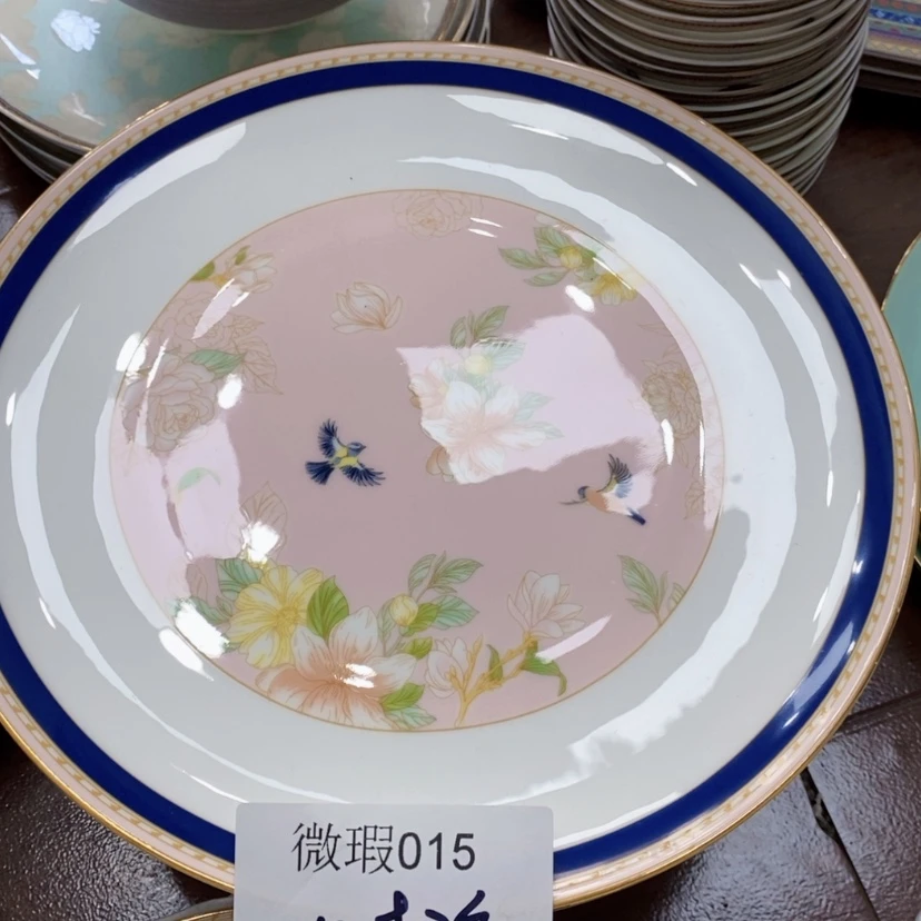 【闪购商品】骨瓷诗*兰015，10寸大盘2个