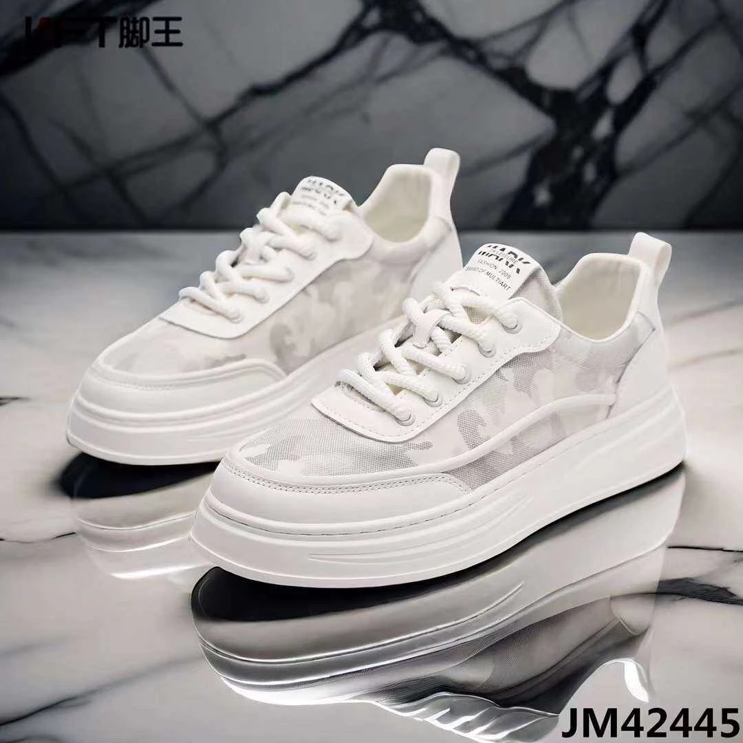 KFT脚王板鞋男夏季透气薄款小白鞋子2024新款白底迷彩布鞋休闲鞋