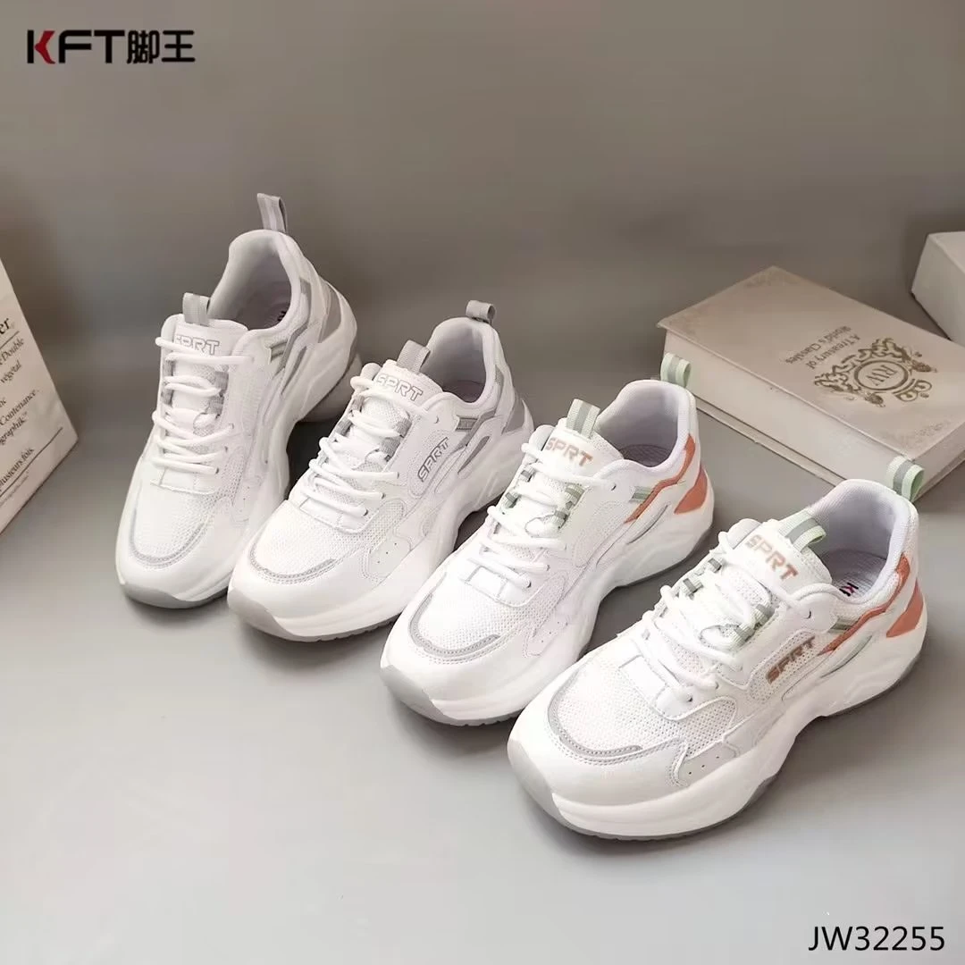 KFT脚王时尚运动女鞋2023春夏款ins厚底透气网面鞋舒适潮流休闲鞋