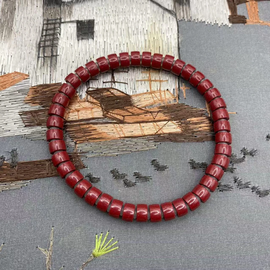 含辰砂工艺品高含量朱砂紫金砂设计款直切手串爆款送礼正品