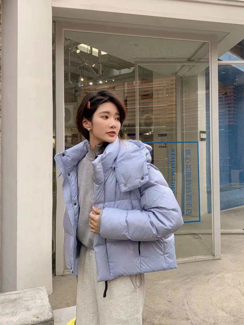 【鹅绒】可拆袖羽绒马甲短款面包服加厚韩版冬季时尚百搭