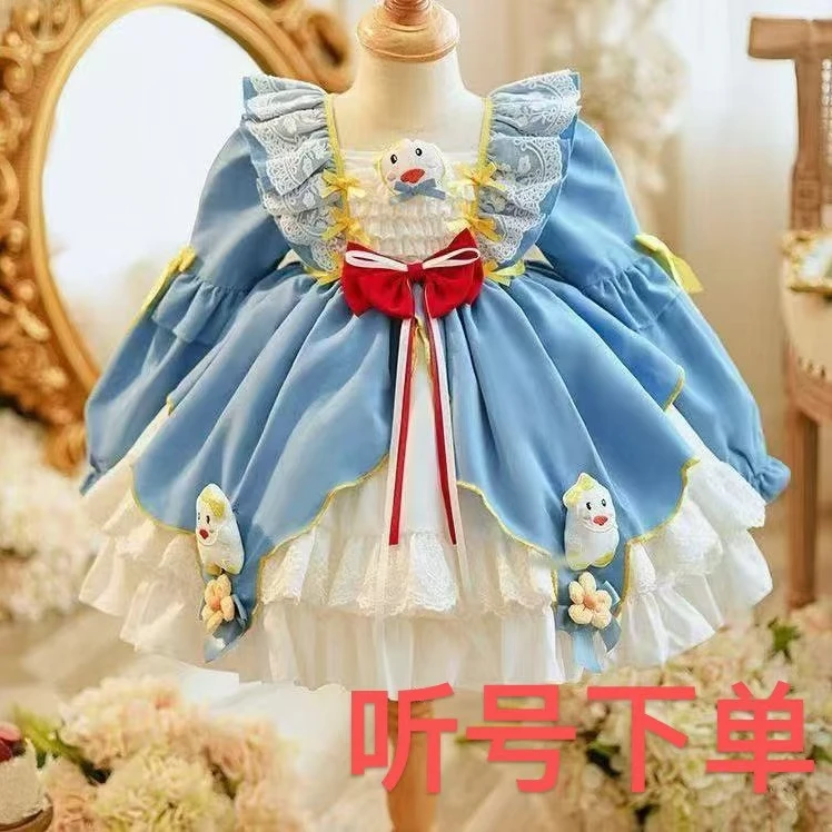 56-108甜美女宝宝儿童女宝童装连衣裙幼童春洋气连衣裙小女孩裙